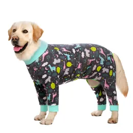 Dog Apparel Medium Large Dogs Pajamas For Pet Dogs Clothes Jumpsuit For Dog costume Coat For Dogs Cartoon printed Clothing Shirt ropa perro 230629