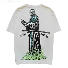 T-Shirts T-Shirt Streetwear Anime Casual Herrenbekleidung Y2K Übergroßer Druck Kurzarm O-Ausschnitt Tops T-Shirts Give Service to Warren 0YV7