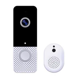 T8 720P Wireless WiFi Video Doorbell Smart Phone Door Ring Intercom Security System IR Visual HD Camera Bell Waterproof Cat Eye with DingDong for Home Life Office FF