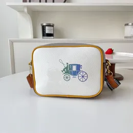 Marke Sommer Zeug Säcke Frauen handtasche Neue Gedruckt Kamera Tasche mode Vintage Schulter Kreuz Schulter Kleine Quadratische Tasche