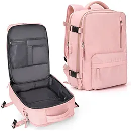 Skolväskor Kvinnor stora resor ryggsäckar vattentäta eleganta dagpack med bagage rem USB laddningsport ryggsäck 230629