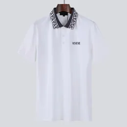 İtalya 2023 lüks Erkek polo gömlekler Yaz Moda markaları Tasarımcı polo gömlek Erkekler Tasarımcı nakış Kısa Kollu Tees Asya Boyutu M-3XL ZQM