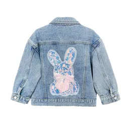 Giacche Moda Paillettes Patchwork Belle Neonate Denim Primavera Bambino Cappotto Autunno Bambini Capispalla Bambini Abiti 1 13 Anni 230630