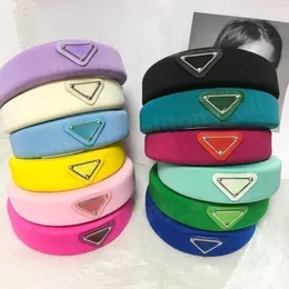 Designer esponja headbands faixas de cabelo para menina mulheres marca elástica bandana esportes fitness bandana cabeça envoltório