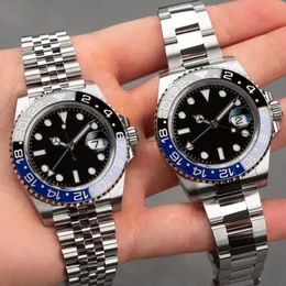 Klasyczne ceramiczne ramki męskie zegarek luksusowe designerskie zegarki 40 mm Automatyczna mechaniczna moda ze stali nierdzewnej Wodoodporne zegarki Brak pudełka