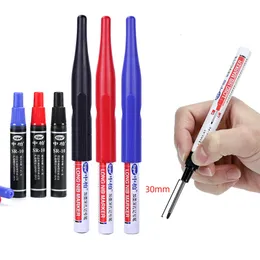 Markers 30mm Deep Hole Long Head Water Resistant Markers Pens efillable ink Set For Bathroom Woodworking Decoration Ulti-purpose Mark 230629