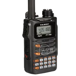 Kutular Orijinal Yaesu FT70DR 70D C4FM/FM Çift Frekans Dijital Handheld Walkietalkie