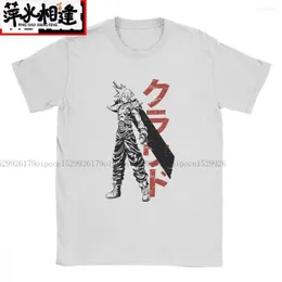 Camiseta feminina Mercenary Final Fantasy Camiseta masculina Cloud VII FF7 videogame Strife Shinra Soldier 100% algodão