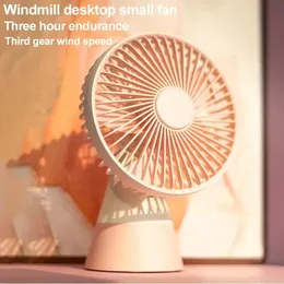 Ventilatore da tavolo Windmill con tre regolazioni di velocità per tre ore di autonomia di lunga durata, adatto per uso interno ed esterno in cucina