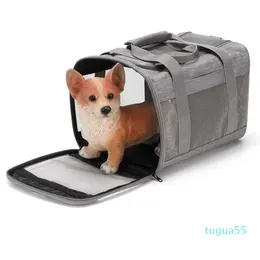 Diseñador Sombrero Bolsa Portátil Simple Diagonal Bolsa para mascotas Perro Gato Bolsa portátil al aire libre Jaula para mascotas