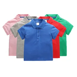 Polos Boys Girls Polo Shirt Summer Children's Clothing T-shirts Fashion Cotton Short Sleeve Infant Candy 8 Colors for Kids Camisetas 230628