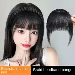 Headwear Hair Accessories Wig bangs hairband head fake fringe hair extension women girls clips in accessories wig 230629