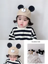 Cute Baby Beanie Sailor Cap Summer Thin Beret for Toddlers Docker Cap Worker Hat Rolled Cuff Retro Brimless Hat with Adjustable