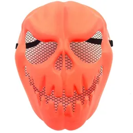 Maschere per feste Maschera di zucca Plastica traspirante Puntelli Cosplay Faccia spaventosa Halloween 230630