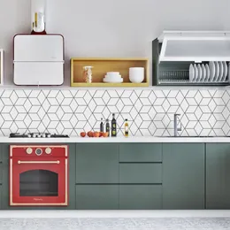 Piastrella in tessuto cucina backsplash muro adesivo per auto adesivi piastrelle a mosaico bagno impermeabile decorativo moderno moderno