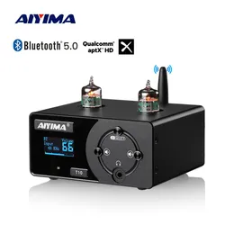 Conectores aiyima áudio t10 aptx bluetooth fone de ouvido decodificador hifi home theater USB DAC coaxial opt pcusb mini amp controle remoto