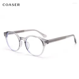 Güneş gözlüğü Çerçeveleri Moda Stil Gözlük Çerçevesi Kadın Asetat Bacak TR90 Büyük Yuvarlak Erkekler Optik Reçete Gözlük Gözlük