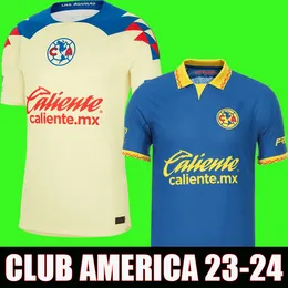 23 24 قمصان كرة القدم لنادي أمريكا CA mexician Liga MX 2023 2024 طقم قمصان رجالي من HENRY FIDALGO قميص D.VALDES GIOVANI لكرة القدم jeresy G.OCHOA Camiseta de Futol