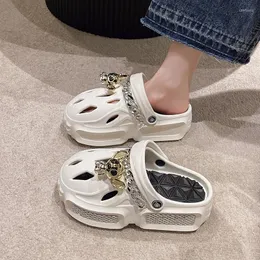 Slippers Summer Sandals For Women 2023 Fashion Closed Toe Platform Women's Outdoor Breathable Casual Ladies Flats Female