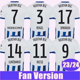23 24 Hertha BSC Męskie koszulki piłkarskie Pekarik Rogel Serdar Piatek Reese Duziak Myziane Kenny Home Football Shirt