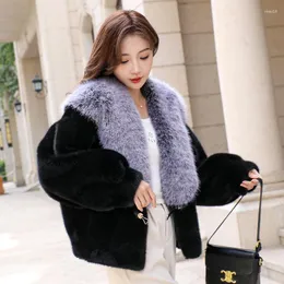 Women's Fur 2023 Winter Coat Loose And Thickened Golden Mink Short Jacket
