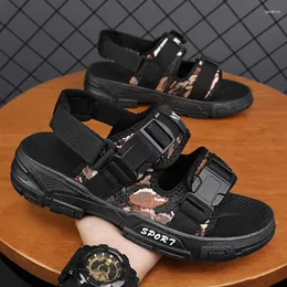 Sandals For Men's Summer Casual Outdoor And Slippers Both Driving Youth Trend Versatile Beach Shoes