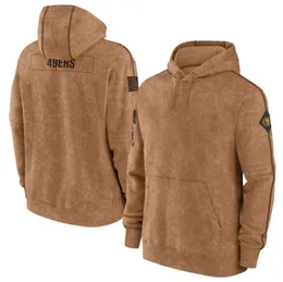 Men women Youth football Hoodies San Francisco''49ers''2023 Salute to Service Therma Performance Pullover Hoodie