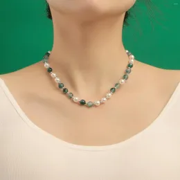 Girocollo moda fatto a mano imitazione perla collana di perline per le donne regalo di accessori di gioielli di lusso leggero di alta qualità
