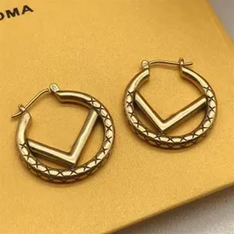 Hoop Earring For Women Designers Studs Earrings Womens Luxurys F Jewelry Fashion Stud Gold Earring High Quality 2211112XS194s