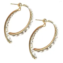 Hoop Earrings Lightweight Interlaced Hoops Exaggerated Geometric Stud Jewelries For Banquet Wedding Dresses Skirts
