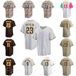 7 Ha-Seong Kim Jersey Beyzbol 44 Joe Musgrove Jake Cronenworth 13 Manny Machado Juan Soto 23 Fernando Tatis Jr. Yu Darvish Özel Erkek Erkek Kadın Çocuklar