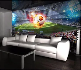 Wallpapers Custom Mural 3d Po Wallpaper Picture Soccer Field Room Decor Background Painting Wall Murals For Walls 3 D
