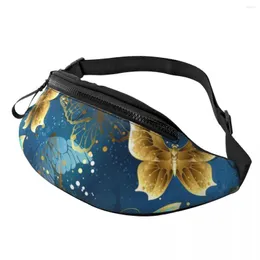 Waist Bags Steampunk Butterfly Bag Abstract Animal Funny Polyester Pack Climbing Teenagers