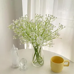 Decorative Flowers 1pcs 63 Cm White Artificial Gypsophila Flower Bouquet Wedding Birthday Decoration Home Garden