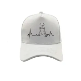 Ball Caps Heartbeat of Horse Baseball Caps Adjustable Fashion Unisex Hats Summer Women Girl Outdoor Riding Horse Caps MZ-229 230928