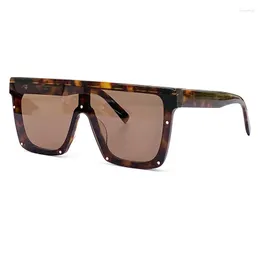 Sonnenbrille Damen Übergroße Luxus Einteiliges Design Weiblich 2023 Retro Outdoor High-End-Schutzbrille