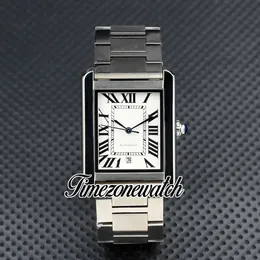 New 31mm SOLO W5200028 White Dial A2813 Automatic Mens Watch Stainless Steel Bracelet Gents Watches TWCR Timezonewatch Z05A