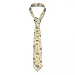 Bow Ties Doctors Nursing Bear Necktie Unisex Slim Polyester 8 Cm Narrow Neck Tie For Mens Shirt Accessories Gravatas Gift