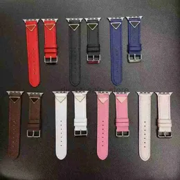 Designer Watchbands Apple Watch Band 42 38 40 41 44 45 49 mm Iwatchs 8 7 6 5 4 3 2 Erkek ve Kadın İçin Lüks Bantlar Baskı Kayışları