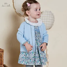 Girl's Dresses Dave Bella Spring Autumn Girls Flowers Dress Long Sleeve Fashion Round Neck Ruffle Loose Princess Party Kids 3222571 230928