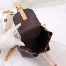 2023 Hurtowy oryginalny skórzany plecak do torebki torebki Wome Kobiet mody opakowania torba na ramię torebka Presbyopic Mini Pakiet Messenger Bag