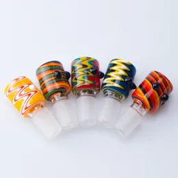 CSYC G011 Smoking Pipe Glass Bong Bowl Wig Wag Glass Bowls 14mm 18mm Male Dab Rig Water Bubbler Bongs Tools