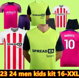 23 24sunderlands Soccer Jerseys Stewart Simms Roberts Amad Clarke Dajaku Embleton Evans O'Nien Football Shirt Pritchard Mens Kids Kit 2024