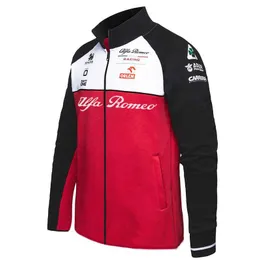 Ny F Racing Suit Alfa Romeo Team Coat Jacket Tröja Herrens höst och vinter förtjockade kläder Kimi