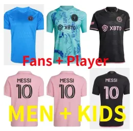 Messis 2023 2024 Inter Miai Fußballtrikots Cf Matuidi Higuain Campana Yedlin Mls 23 24 Fußball En Kindertrikot Kits Kind Erwachsene Uniform