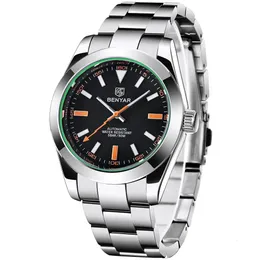 Inne zegarki Benyar Mechaniczne zegarki dla mężczyzn Top Marka Luksusowe zegarek Business Automatyczne zegarki sportowe dla mężczyzn Relogio Masculino 230928