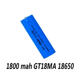 GT15MA 1800mAh Uppladdningsbar 3.7V Li-ion 18650 Batterier Batteri för LED-ficklampa Travladdningsbatteri