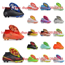 Mens boys women soccer Shoes Zoomes Mercurial Superfly IX Elite FG football cleats scarpe da calcio Firm Ground Boots Tacos de futbol size 35-45EUR