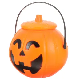 Portable Pumpkin Bucket Candy Holder Buckets Mini Containers Handheld Decor Design Bracket Halloween