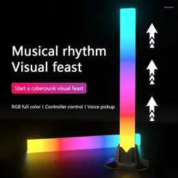 Night Lights LED Pickup Light RGB Sound Control Symphony Lamp App Music Rhythm Ambient Bar TV Computer Desktop